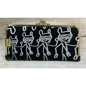 Whatever It Takes . Org Kayne West Kiss Lock Wallet Black Gold Silver Organizer